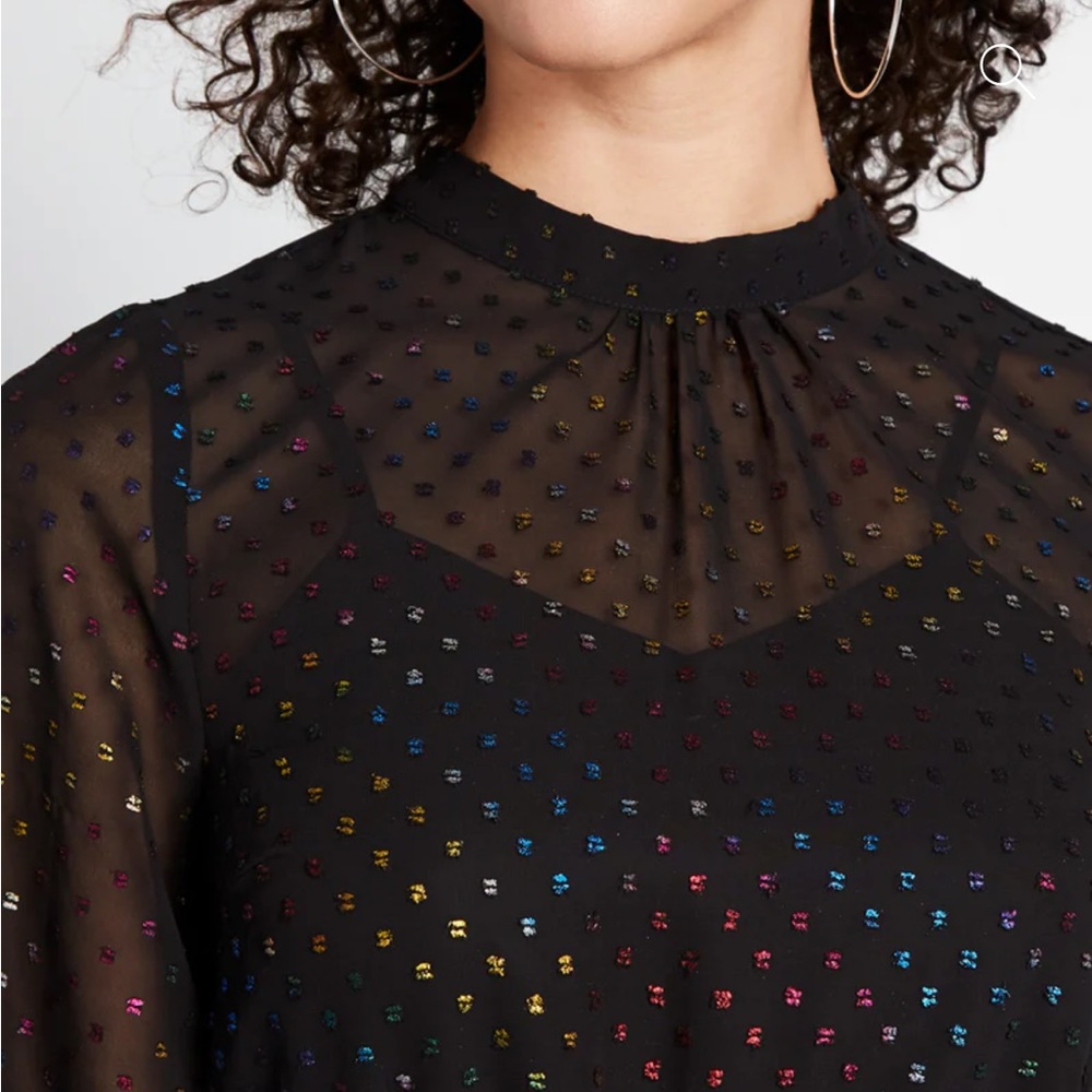 ModCloth Rainbow Dot Party Dress 3X - Picture 6 of 6